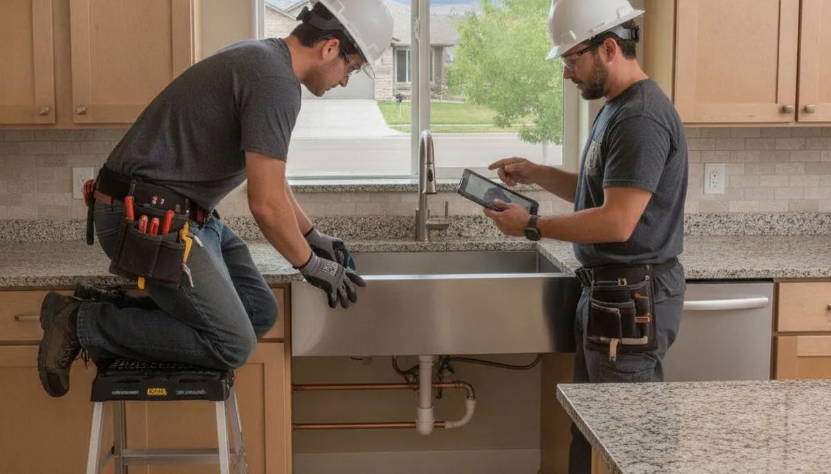 Emergency plumber repairing a pipe in Aurora, CO for fast plumbing service