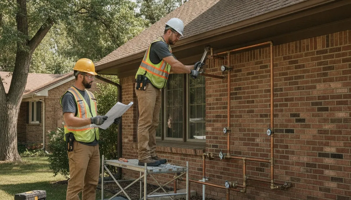 Emergency plumber repairing a leak in Aurora, CO for fast plumbing service