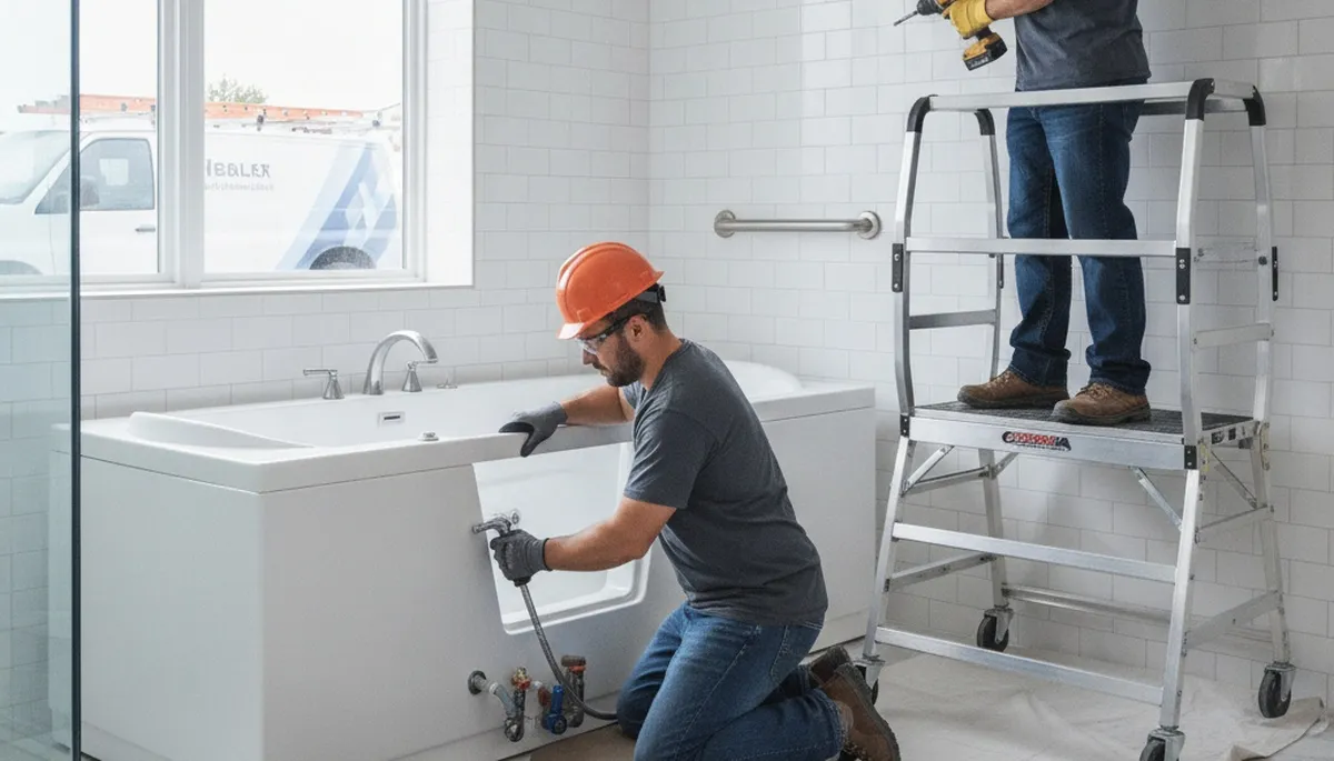 Walk-in tub installation for Aurora, CO homeowners by On Call Plumbers
